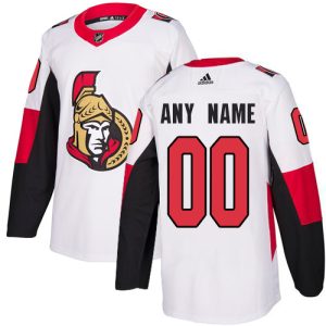 Kinder Ottawa Senators Eishockey Trikot Benutzerdefinierte Auswärts Weiß Authentic